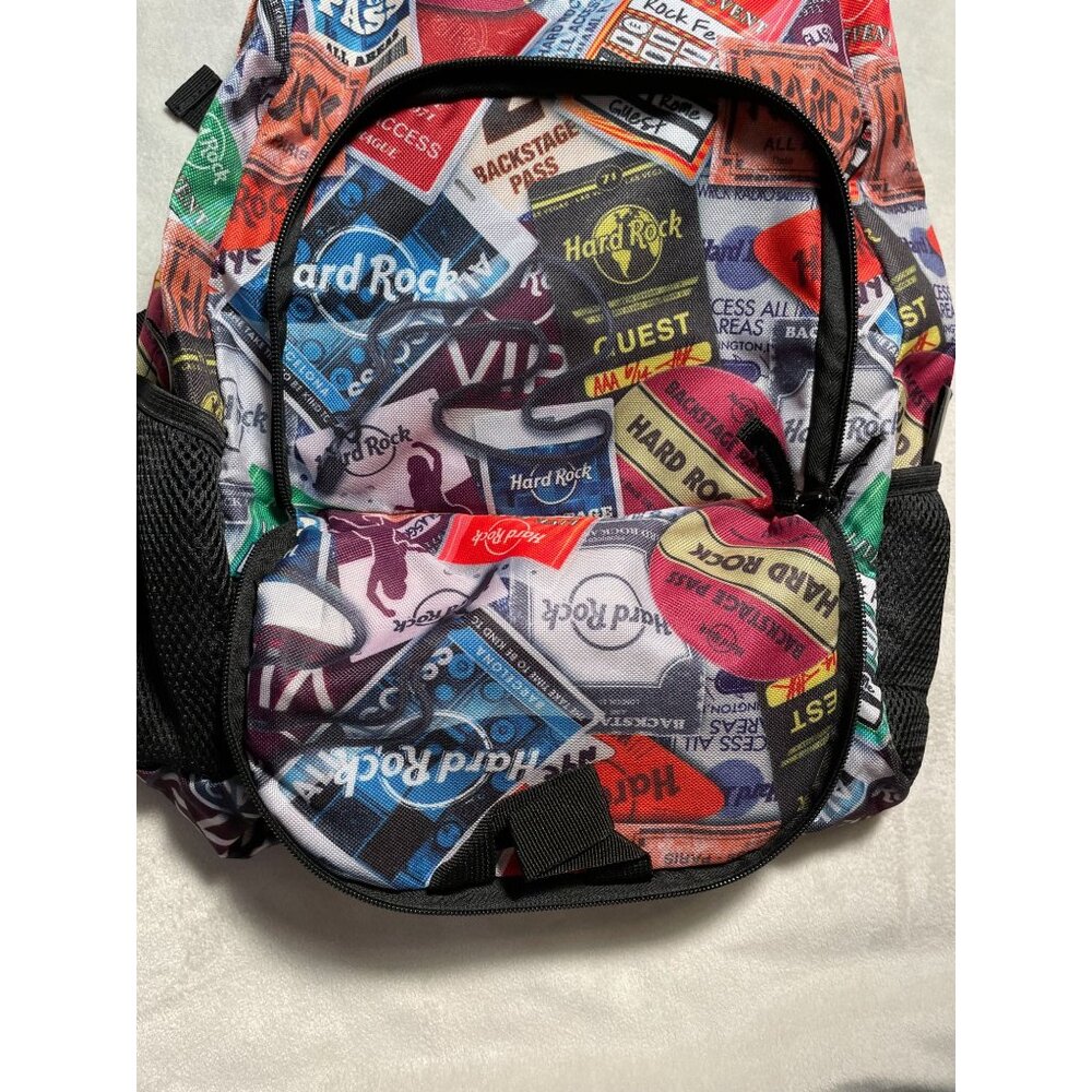 Hard Rock Cafe Backpack With Concert Ticket Print - Picture 5 of 7